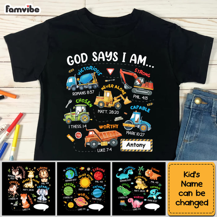 Personalized Gifts For Grandson Construction Machines I Am Kid T Shirt - Kid Hoodie - Kid Sweatshirt 32373 1