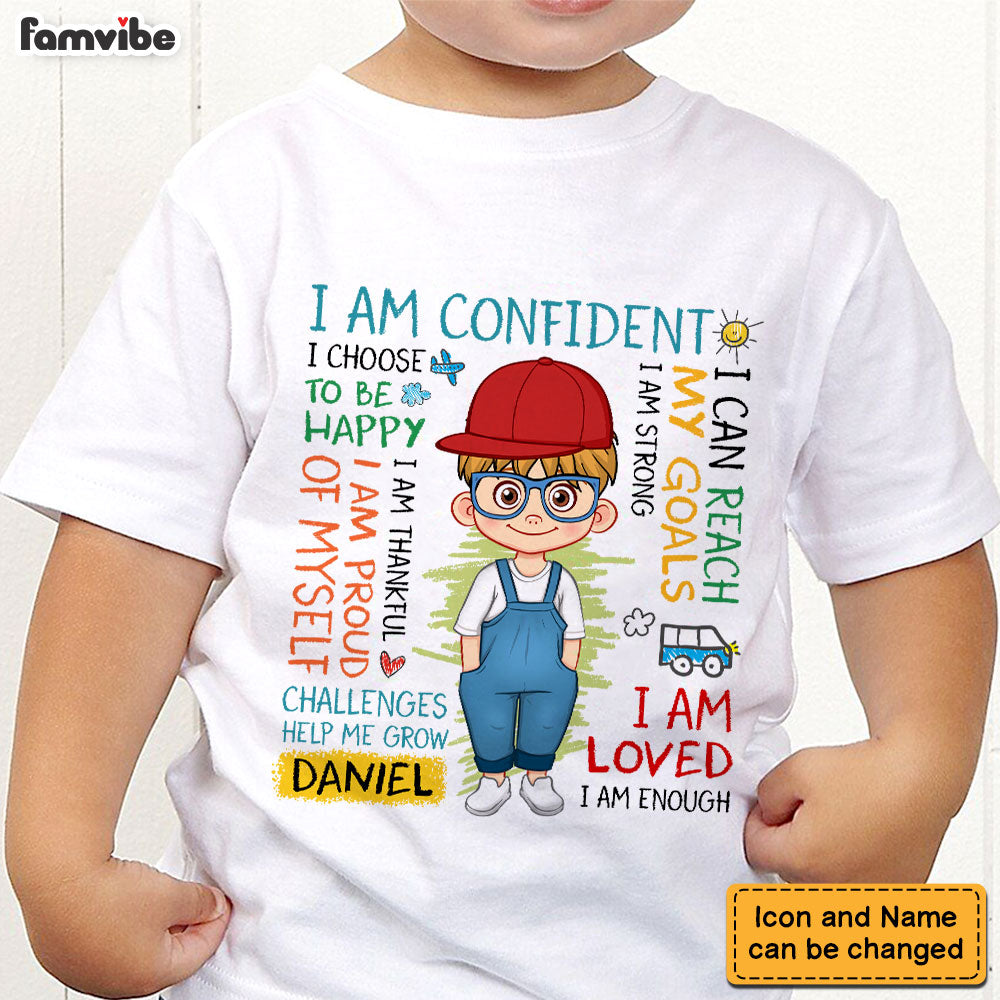 Personalized Gift For Grandson I Choose To Be Happy Kid T Shirt - Kid Hoodie - Kid Sweatshirt 32376 Mockup 2
