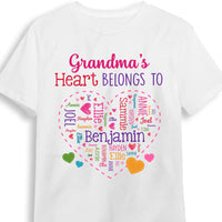 Personalized Gift For Grandma's Heart Belongs To Shirt - Hoodie - Sweatshirt 32377 thumb 1