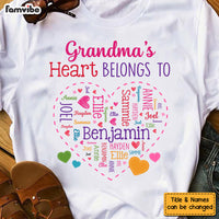 Personalized Gift For Grandma's Heart Belongs To Shirt - Hoodie - Sweatshirt 32377 thumb 1