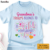 Personalized Gift For Grandma's Heart Belongs To Shirt - Hoodie - Sweatshirt 32377 thumb 1