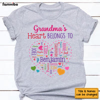 Personalized Gift For Grandma's Heart Belongs To Shirt - Hoodie - Sweatshirt 32377 thumb 1