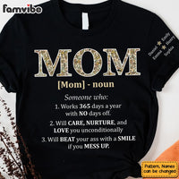Personalized Gift For Mom Noun Someone Who Sleeve Printed T-shirt 32379 thumb 1