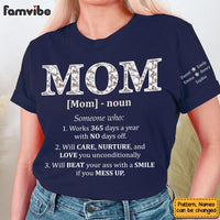 Personalized Gift For Mom Noun Someone Who Sleeve Printed T-shirt 32379 thumb 1