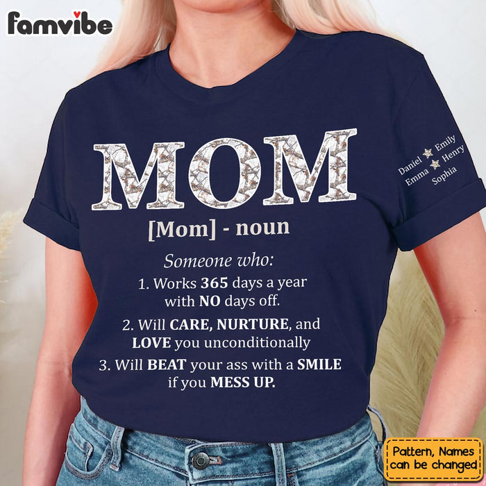Personalized Gift For Mom Noun Someone Who Sleeve Printed T-shirt 32379 1