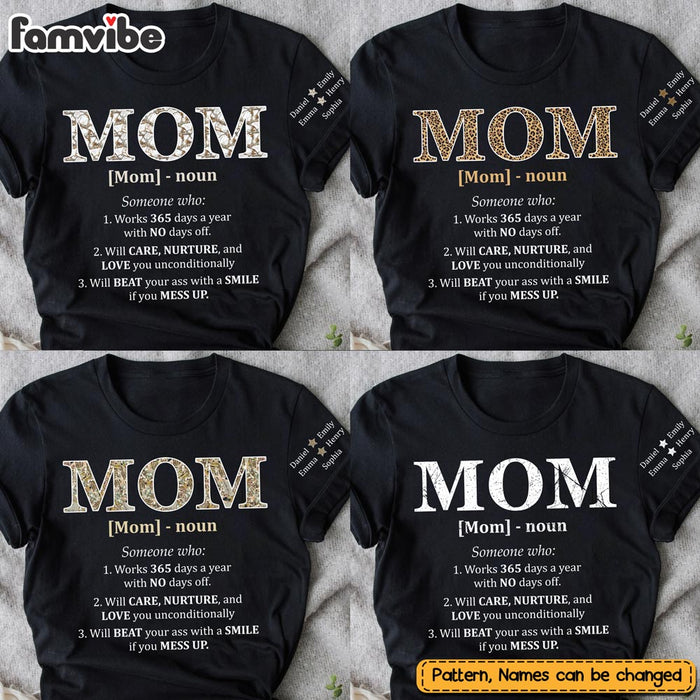 Personalized Gift For Mom Noun Someone Who Sleeve Printed T-shirt 32379 1