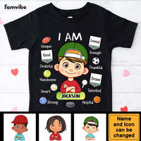 Personalized Gift For Grandson Sport Ball I Am Kid T Shirt - Kid Hoodie - Kid Sweatshirt 32381 thumb 1