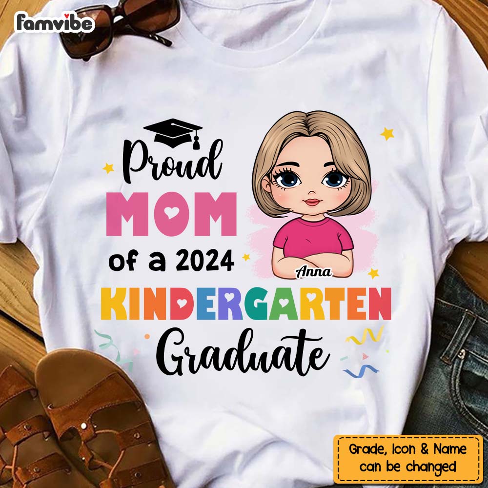 Personalized Graduation Gift Proud Mom Of Kindergarten Shirt Hoodie Sweatshirt 32382 Primary Mockup