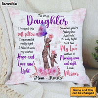 Personalized Gift For Daughter Butterfly Flower Tree Pillow 32383 thumb 1