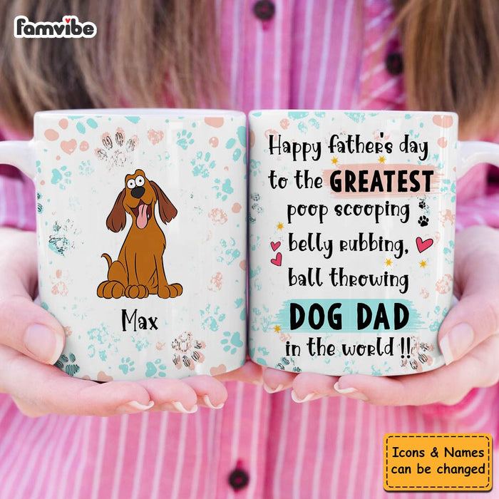 Personalized Gift For Dog Dad Belly Rubbing Mug 32384 1