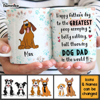 Personalized Gift For Dog Dad Belly Rubbing Mug 32384 thumb 1