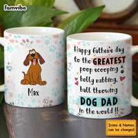 Personalized Gift For Dog Dad Belly Rubbing Mug 32384 thumb 1