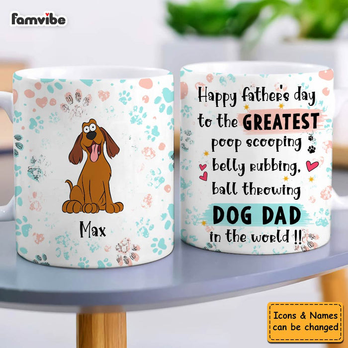 Personalized Gift For Dog Dad Belly Rubbing Mug 32384 1