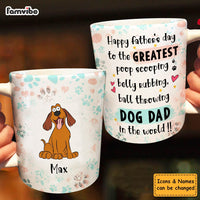 Personalized Gift For Dog Dad Belly Rubbing Mug 32384 thumb 1