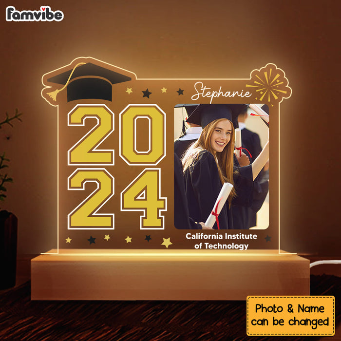 Personalized Graduation Gift Congrat Plaque LED Lamp Night Light 32387 1