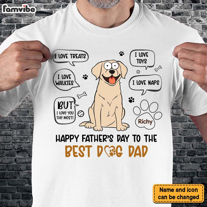 Personalized Gift For Dog Dad I Love Treats Shirt - Hoodie - Sweatshirt 32390 1