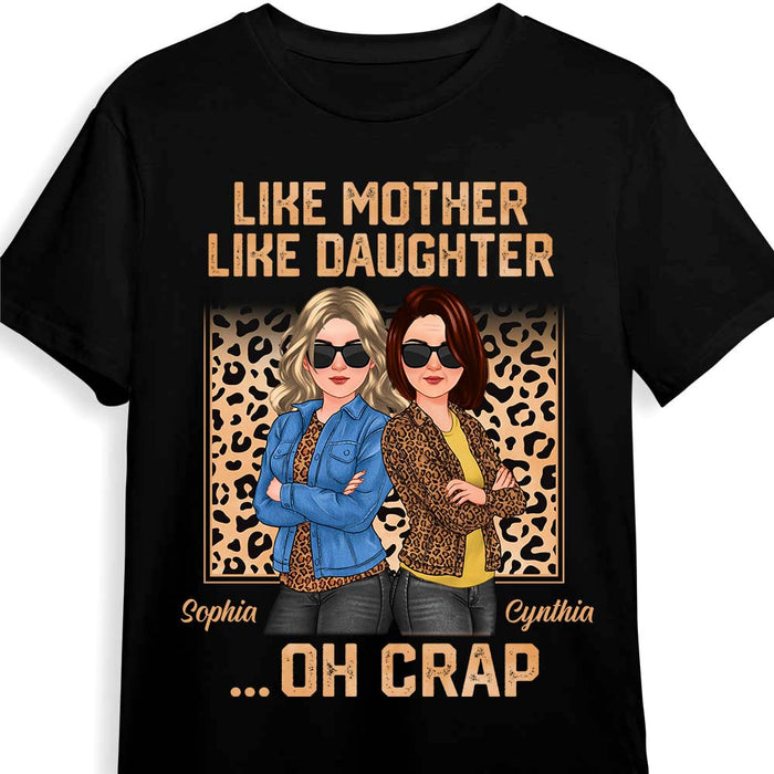 Personalized Gift Like Mother Like Daughter Cleopard Shirt - Hoodie - Sweatshirt 32393 1