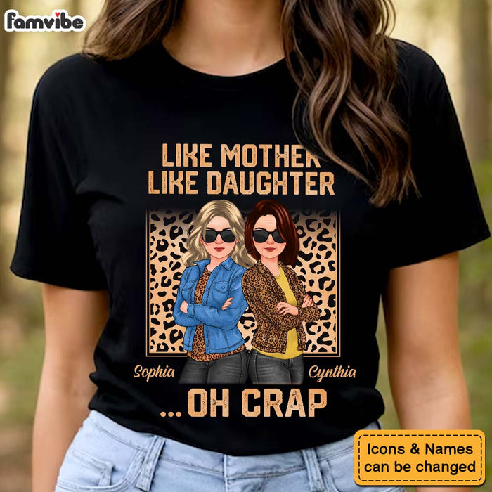 Personalized Gift Like Mother Like Daughter Cleopard Shirt - Hoodie - Sweatshirt 32393 1