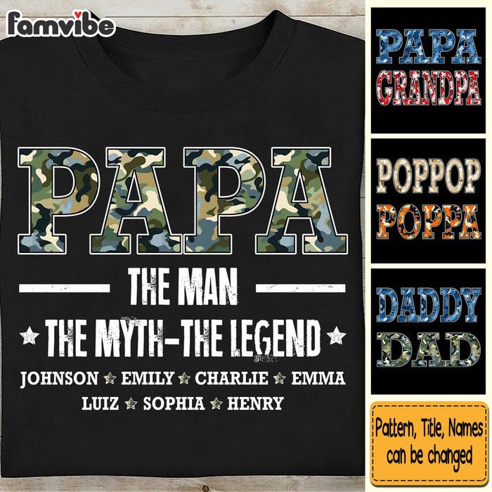 Personalized Gift For Grandpa The Man The Myth The Legend Shirt - Hoodie - Sweatshirt 32394 1