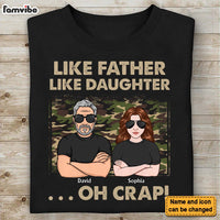 Personalized Gift For Dad Like Father Like Daughter Shirt - Hoodie - Sweatshirt 32398 thumb 1