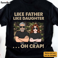 Personalized Gift For Dad Like Father Like Daughter Shirt - Hoodie - Sweatshirt 32398 thumb 1