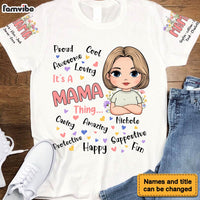 Personalized Gift For Mom It's A Mama Thing Sleeve Printed T-shirt 32399 thumb 1