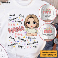 Personalized Gift For Mom It's A Mama Thing Sleeve Printed T-shirt 32399 thumb 1
