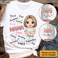 Personalized Gift For Mom It's A Mama Thing Sleeve Printed T-shirt 32399 thumb 1