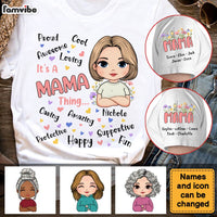 Personalized Gift For Mom It's A Mama Thing Sleeve Printed T-shirt 32399 thumb 1