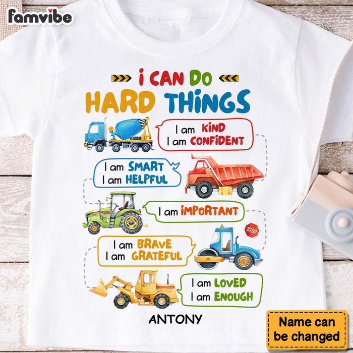 Personalized Gift For Grandson I Can Do Hard Things Kid T Shirt - Kid Hoodie - Kid Sweatshirt 30464 1