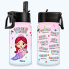 Personalized Gift For Granddaughter Mermaid God Says You Are Kids Water Bottle 32400 1
