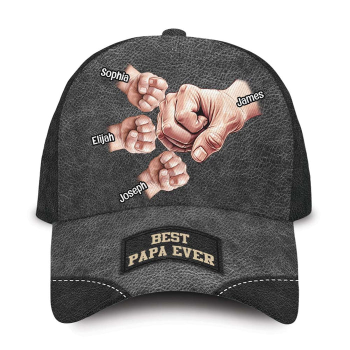 Personalized Gift For Grandpa Best Papa Ever Cap 32402 1