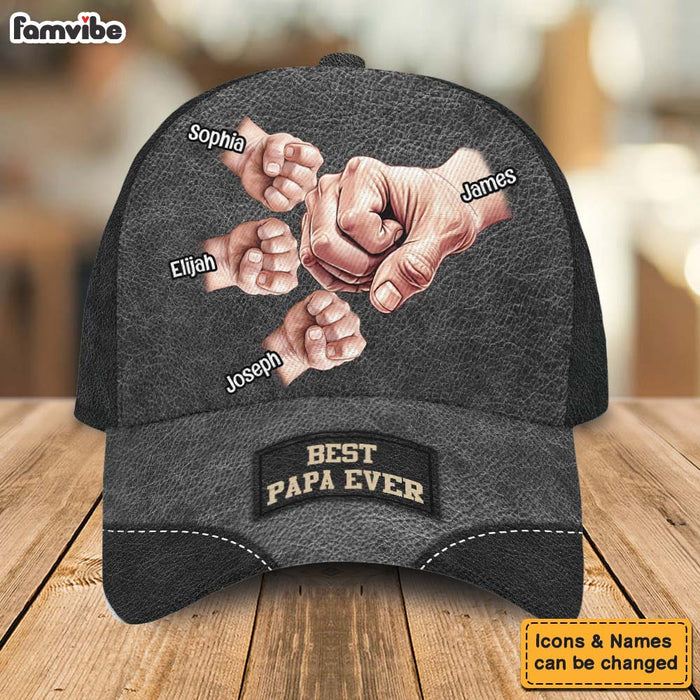 Personalized Gift For Grandpa Best Papa Ever Cap 32402 1