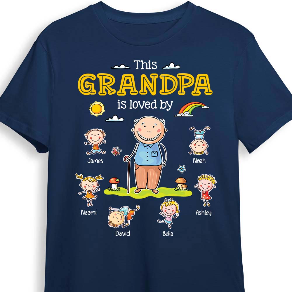 Personalized Grandpa Gift This Grandpa Is Loved By Shirt Hoodie Sweatshirt 32403 Primary Mockup