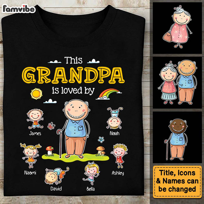 Personalized Grandpa Gift This Grandpa Is Loved By Shirt - Hoodie - Sweatshirt 32403 1