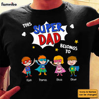 Personalized Gift For Dad This Super Dad Belongs To Shirt - Hoodie - Sweatshirt 32405 thumb 1