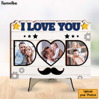 Personalized Gift For Dad We Love You 2 Layered Separate Wooden Plaque 32406 thumb 1
