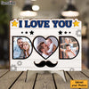 Personalized Gift For Dad We Love You 2 Layered Separate Wooden Plaque 32406 1