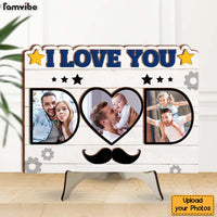 Personalized Gift For Dad We Love You 2 Layered Separate Wooden Plaque 32406 thumb 1