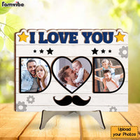 Personalized Gift For Dad We Love You 2 Layered Separate Wooden Plaque 32406 thumb 1