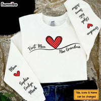 Personalized Gift For First Mom Now Grandma Unisex Sleeve Printed Standard Sweatshirt 32407 thumb 1