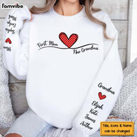 Personalized Gift For First Mom Now Grandma Unisex Sleeve Printed Standard Sweatshirt 32407 thumb 1