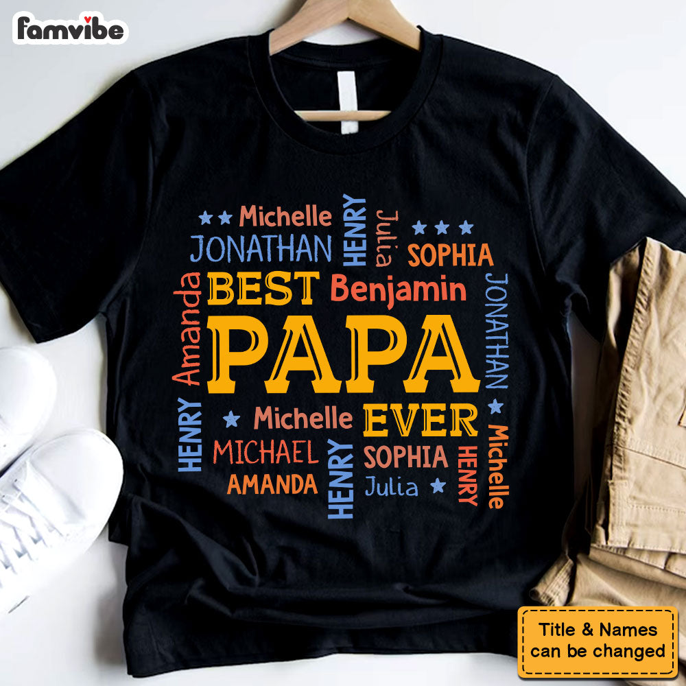 Personalized Gift For Grandpa Word Art Shirt Hoodie Sweatshirt 32410 Primary Mockup