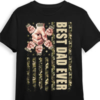Personalized Gift For Dad Fistbump Camo Flag Shirt - Hoodie - Sweatshirt 32414 thumb 1