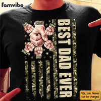 Personalized Gift For Dad Fistbump Camo Flag Shirt - Hoodie - Sweatshirt 32414 thumb 1