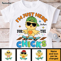 Personalized Gift For Grandson Here For The Chicks Kid T Shirt - Kid Hoodie - Kid Sweatshirt 32415 thumb 1