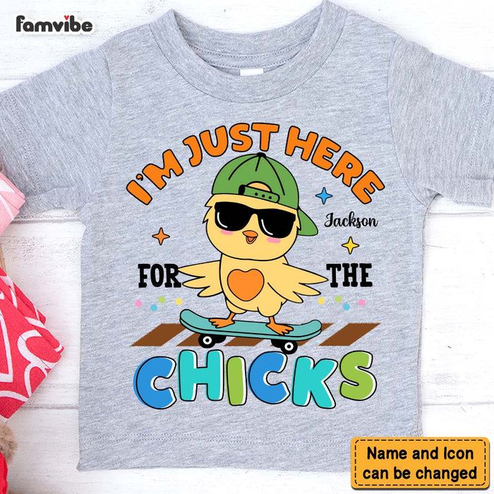 Personalized Gift For Grandson Here For The Chicks Kid T Shirt - Kid Hoodie - Kid Sweatshirt 32415 1