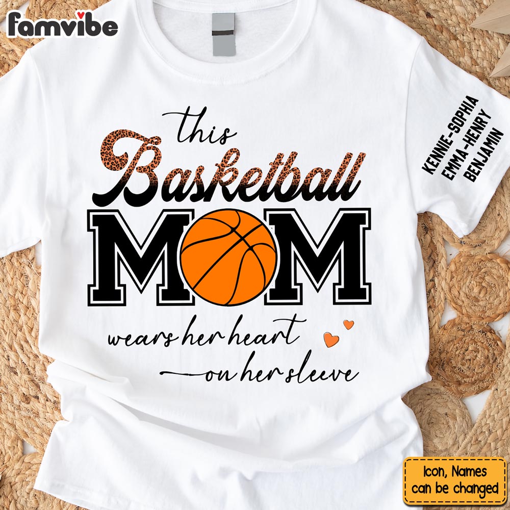 Personalized Gift For Sport Mom Sleeve Printed T-shirt 32417 Primary Mockup
