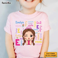 Personalized Gift For Granddaughter  Repeating Name Kid T Shirt - Kid Hoodie - Kid Sweatshirt 32432 thumb 1