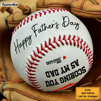 Personalized Gift For Dad I Hit A Homerun Baseball 32433 thumb 1